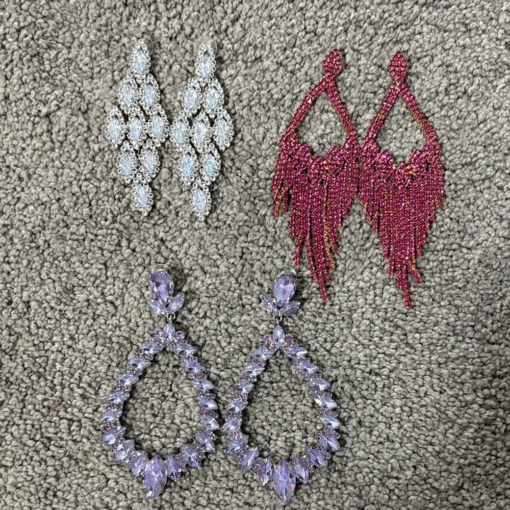 Sparkling Statement Earring bundle deal- new